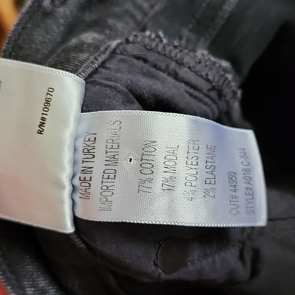 AGOLDE Sophie Crop High Rise Black Denim Jeans Style A018 C-844 Size 24 - Picture 10 of 10